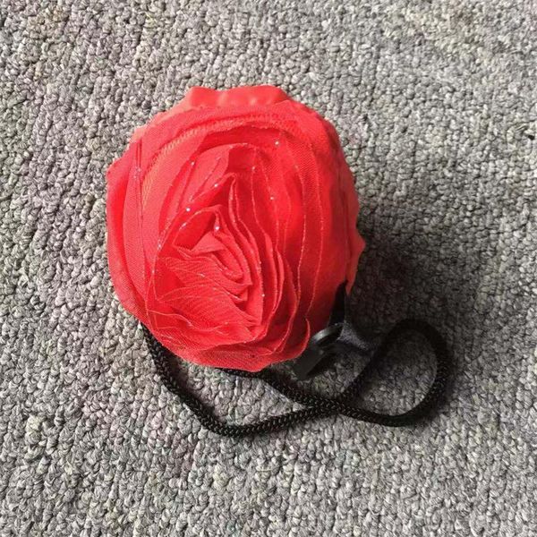 

uujm6u factory price storage shape foldable rose handbag eco flower reusable environmental shopping bags folding grocery large 2 n