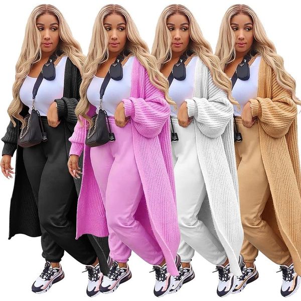 

zkyzwx long cardigan sweaters for women fall winter clothes fashion knitted oversized jumper outwear loose full sleeve coats, White