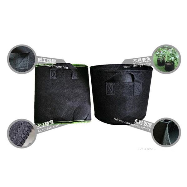 

100pcs moq planting bag wholesale non-woven fabric pots plant pouch root container flower/vegetable growing pots ga bbymep bdesports