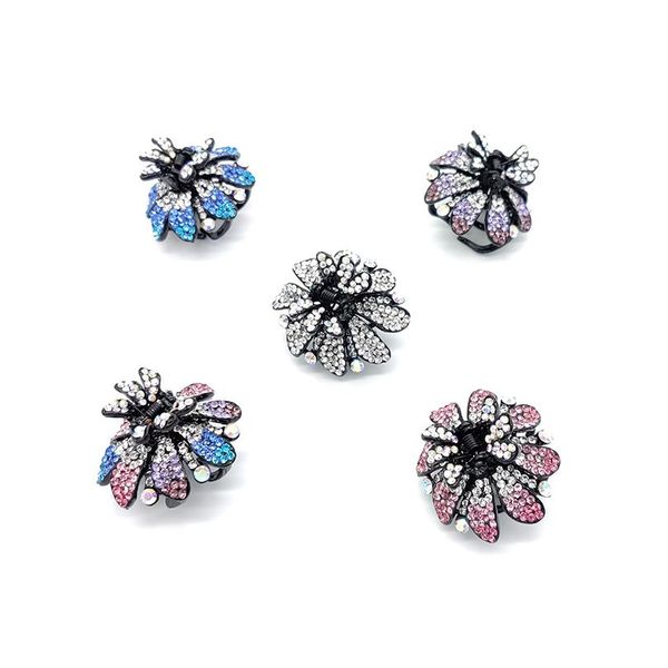 

crystal rhinestone hair clip hair accessories girl barrette wedding crown flower hair jewelry for women jewelry pony tai wmtomf, Silver