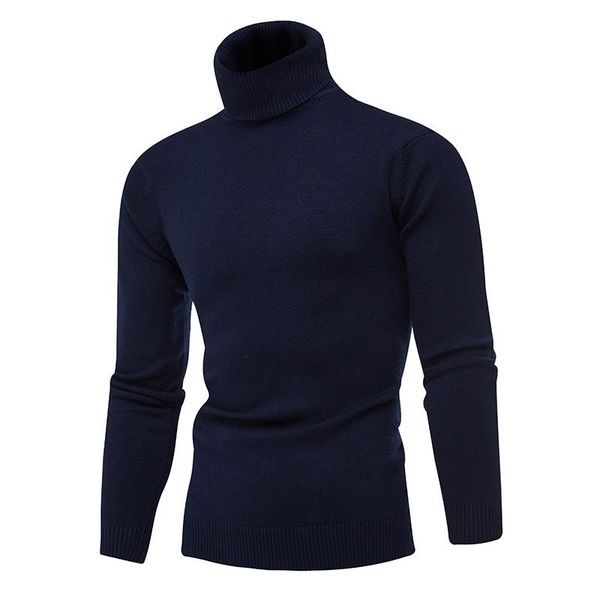 

men's sweaters sweater pullover men 2021 male brand casual solid-color fashion simple comfortable turtleneck xxl, White;black