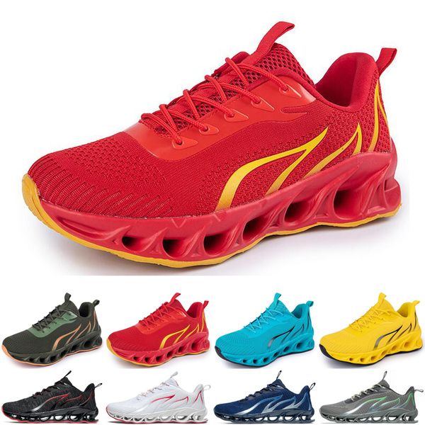 

men running shoes athletic black white outdoor breathable mens trainers sports sneakers runners size 40-45 color14, White;red