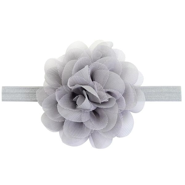 

net yarn chiffon flower 1 piece girls headband elastic hairband flowers headband kids hair accessories 721 q jllnpj