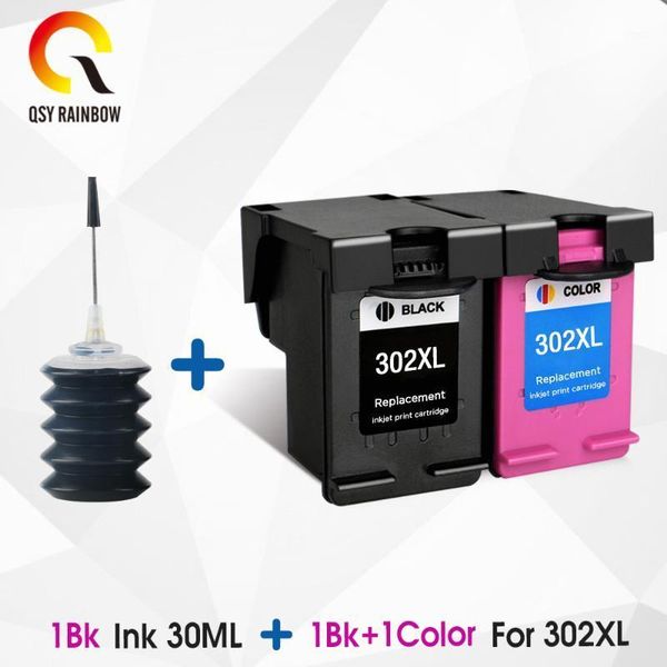 

ink cartridges qsyrainbow 302xl 302 cartridge replacement for xl officejet 4650 printer1