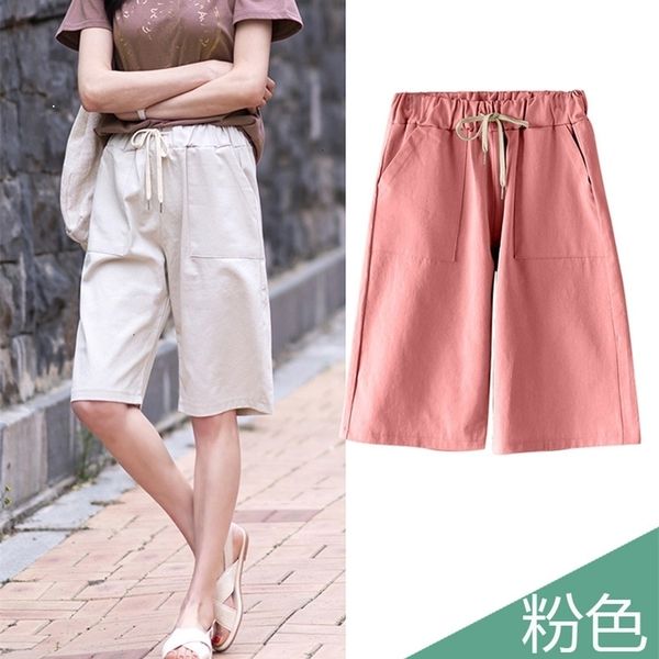 

2021 new women's trousers will see thin section high work clothes wild slacks straight length long elastic waist five pant points z0ap, Black;white