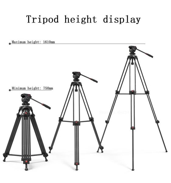 

jieyang jy0608a jy0608b jy0608c jy0608ad professional tripod камера штатив гидравлическая демпфирующая головка для камеры / видео / dslr вид
