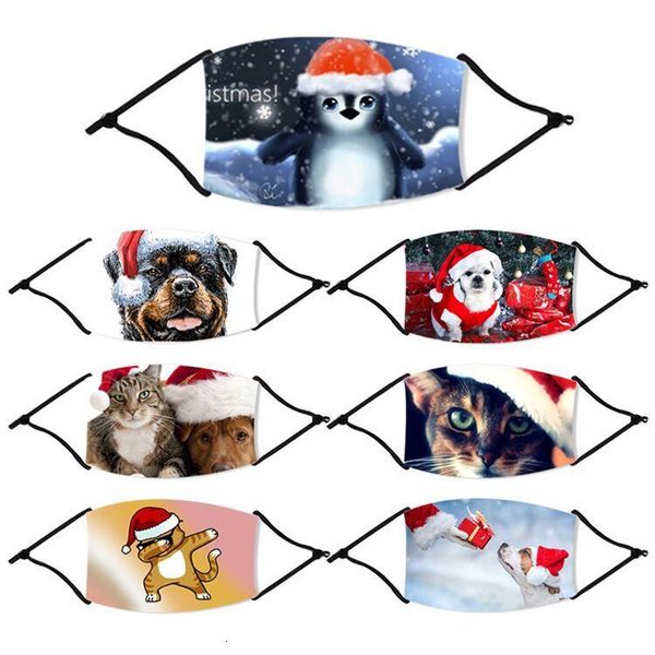 

us stock halloween masque christmas decorations kid face masks cotton mask reusable facemask support