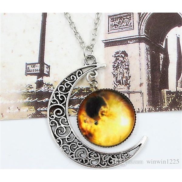 

moon 2019 outer new vintage space starry universe gemstone pendant necklaces mix models rextzq5