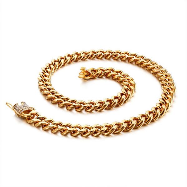 

popular men's domineering necklace classic all-match titanium steel necklace, Silver