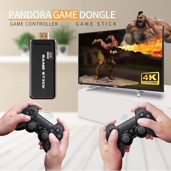 

4k hd video game console dual gamepad for ps1/gba classic retro tv game console 32gb 64gb 3000 games 4k video game stick