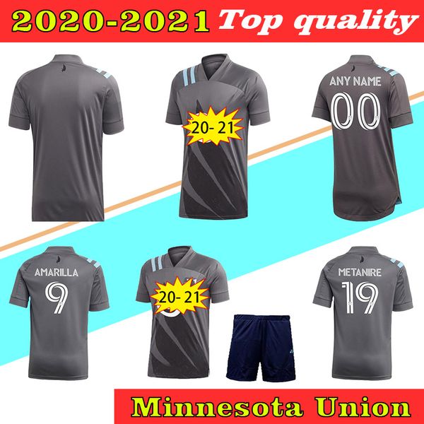 

2020 2021 new minnesota united fc soccer jerseys 20 21 gregus chacon amarilla lod opara metanire mls football shirts thailand quality, Black;yellow