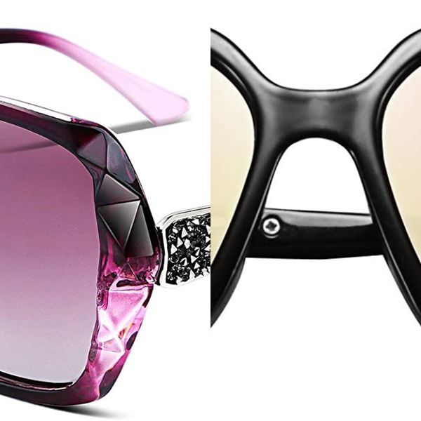 

feisedy classic polarized women's sunglasses shiny composite frame b2289