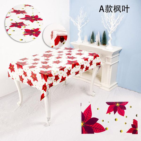 

yomdid 1pcs 110*180cm christmas table cloth new year printed rectangle tablecloth dinner party supplies xmas large table cover wmtfxh