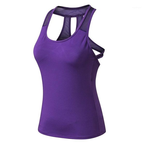 

new style women's sporting vest quick-drying fitness hollow out tank workout gyms bodybuilding elastic clothing1, White