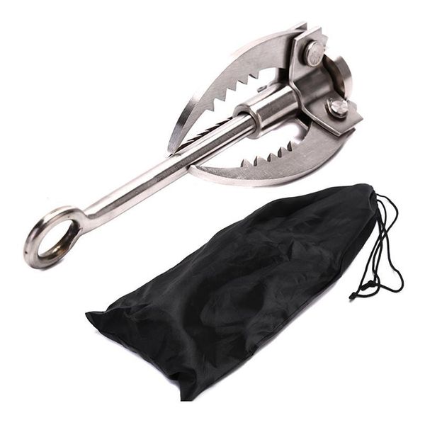 

outdoors climbing camping hiking fishing survival foldable grappling hook claw military fighting carabiner tool wall e qyltbp