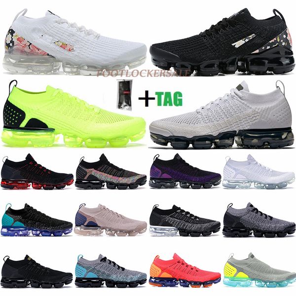 

2021 luxurys designers fly 2.0 knit 3.0 running shoes for men women runners sneakers flower ash black white trainers with socks tag, White;red