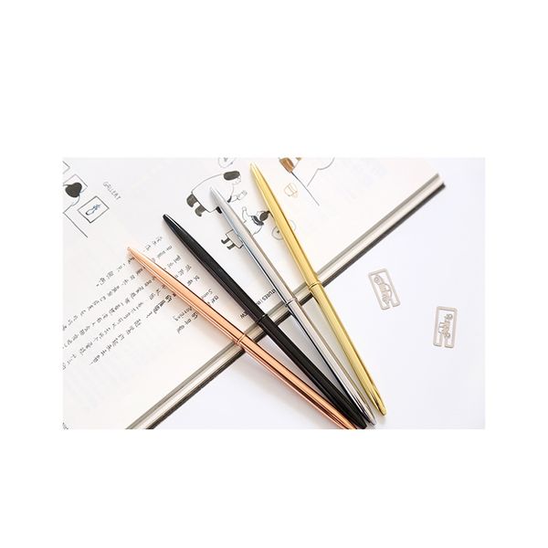 

0.7mm metal luxury gold sivler ballpoint pens for writing school office business supplies 0.7mm metal f sqcnyz new_dhbest