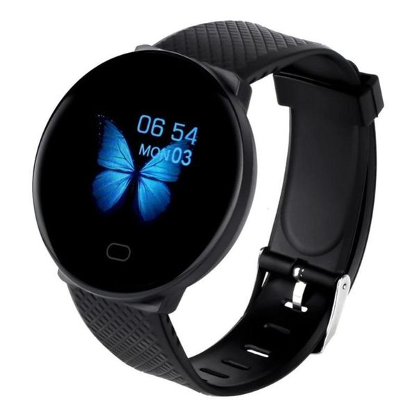 

smart sports watch d19, waterproof, heart rate and blood prsure control, bluetooth