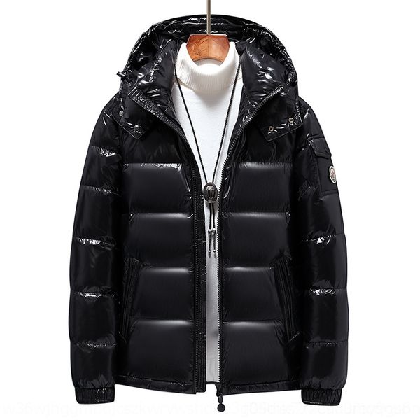 

pezl 2020 mens down down zipper black winter british style men classic jacket hood jacket down keep warm thick parka men039;s coat coat m, Black;brown
