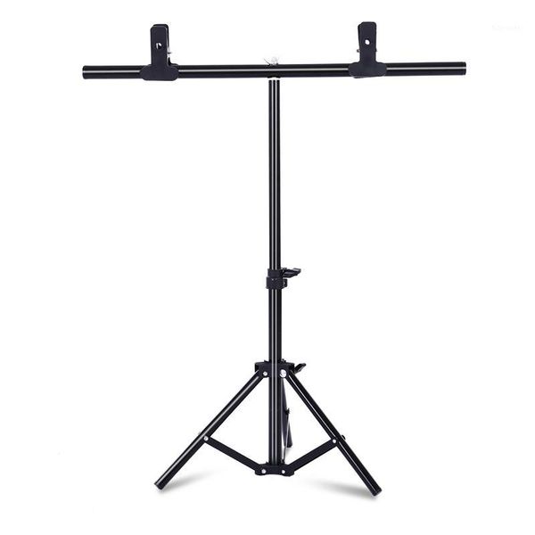 

t-shape portable background backdrop support stand kit tall adjustable p backdrop stand with spring clamps1