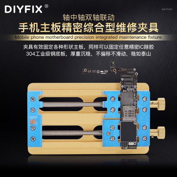 

diyfix high-temperature resistance mobile phone motherboard dual-bearing fixture platform for x xs xr xs maxpcb ic holder1