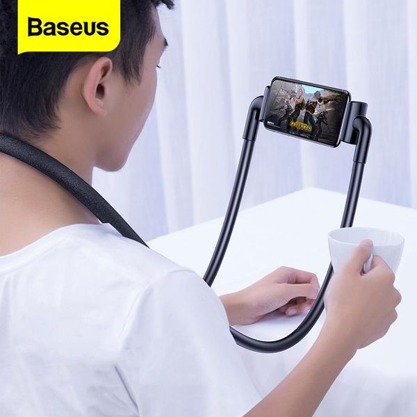 

cell phone mounts & holders baseus flexible lazy neck holder stand for universal mobile mount bracket tablet cellphone