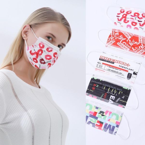 

15 anti-dust fashion face color pbt face disposable man masks designer women multicolor nonwoven mask protective woman men melt-blown c bjhh