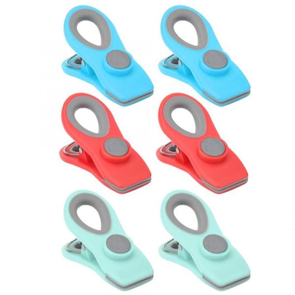 

2pcs mini portable sealing magnetic clips snack preservation bag clips kitchen supplies kitchen storage