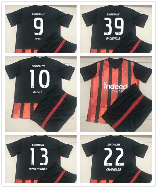 

20 21 eintracht frankfurt da costa kids kit soccer jerseys hinteregger sow kamada home away 3rd child football shirt silva kostic uniforms