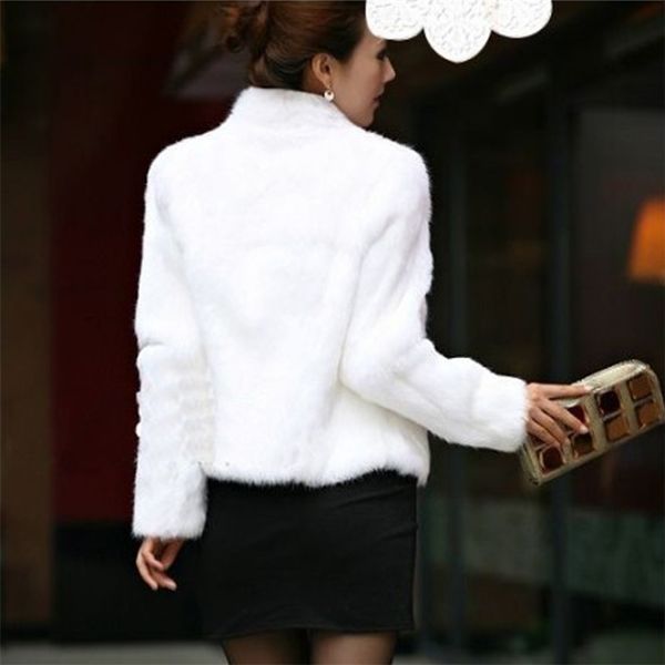 

faux fur coat women's warm outerwear autumn winter short imitation fur coat jacket plus size 3xl overcoat clearance 201209, Black