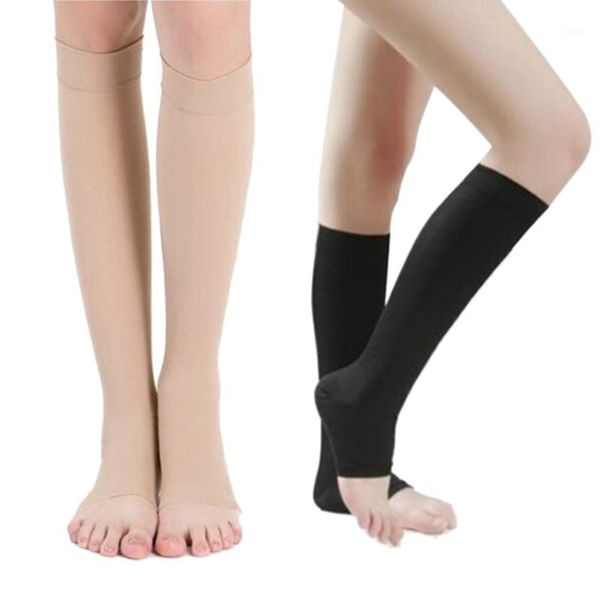 

pressure sports socks sculpting health long tube compression stockings elastic stockings black s/m leaky toe1
