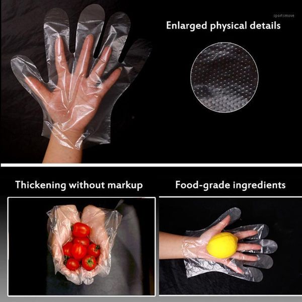 

disposable gloves 500pcs/box plastic for restaurant kitchen bbq eco-friendly txtb11