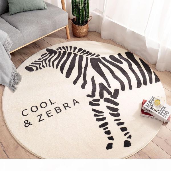 

non-slip home round soft pc table rug floor mat for bedroom sofa baby study room floor mats pad