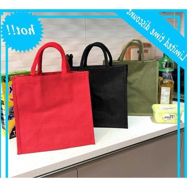 

linen reusable large dead shopping black red green good quality flesh stereoscopic bag