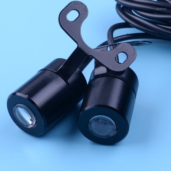 

white led welcome shadow angel wing projector light lamp for motorcycle1