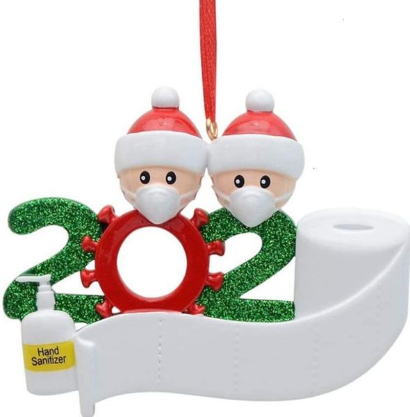 

family decoration christmas sale personalized 2020 quarantine of 4 ornament pandemic with face masks hand sanitizedo