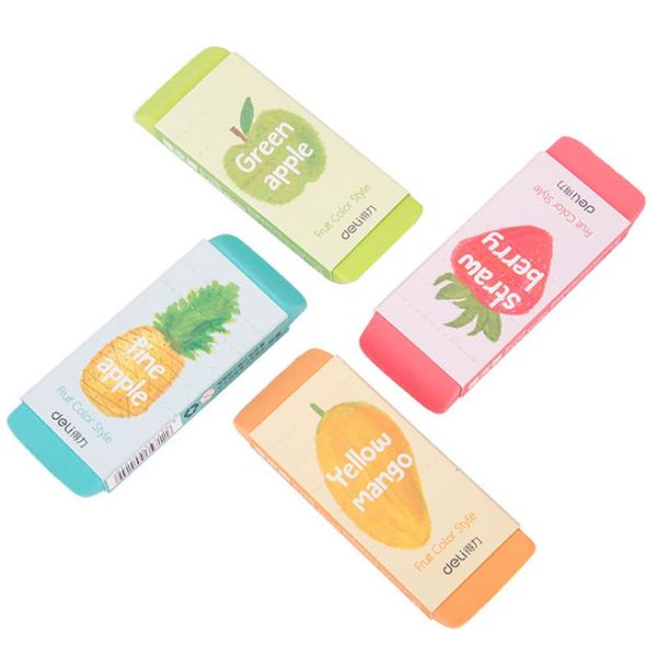 

4 pcs color correction eraser 4 student creative color rubber fruit large box 4 pcs h wmtozs