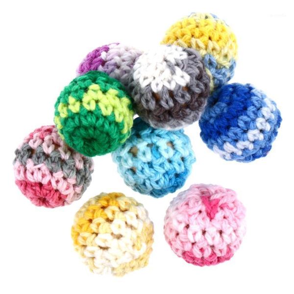 

9pcs round beads baby teether diy baby teething pacifier necklace beads care1