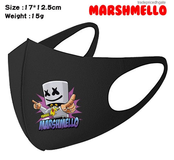 

black mouth face 3pcs cartoon pattern mask dj cotton fabric anti dust pollution masks for man women washable reusable 3u7k1