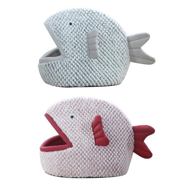 

cat beds & furniture cute pet tent house kennel winter warm small bed nest soft puppy kitten foldable sleeping mat pad