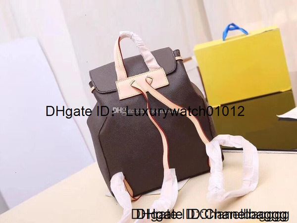 

leather shoulder fashion for women checkerboard pattern designer back pack draw small bag lady leisure travel backpack