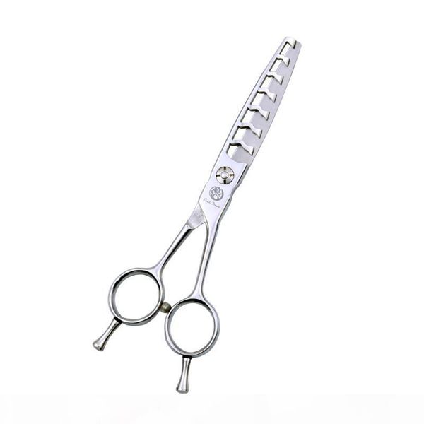 

purple dragon 6 inch wavy 7 teeth thinning shears dog grooming double tail silver pet dog hair clipper scissors for thin out