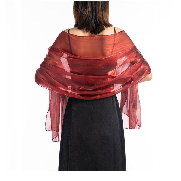 

elegant wedding shawl 170*70 customizable new silver party evening dress shawl bride bridesmaid's silky shawl pure col jllnzb