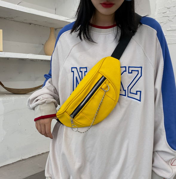 

2020 women cute waist bag fashion bumbag for woman crackle belt bag girl cross body bag sac banane autumn new tide q1