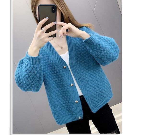 

2021 spring and autumn winter with new style fashion long sleeve women's sweater coat@24, White;black