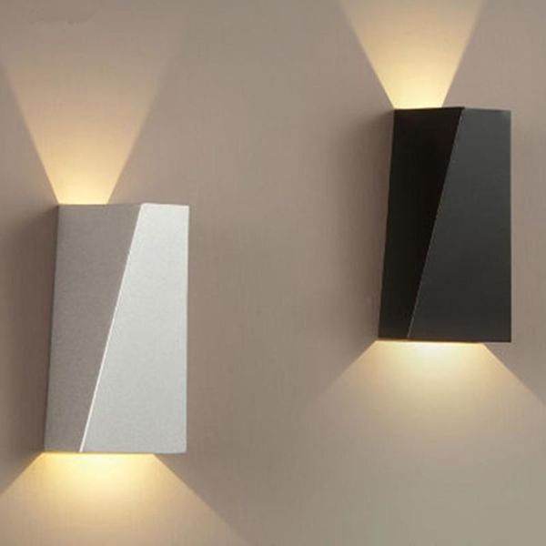 

wall lamp modern minimalist double geometry 10w led bedside indoor hanging ac 85-265v