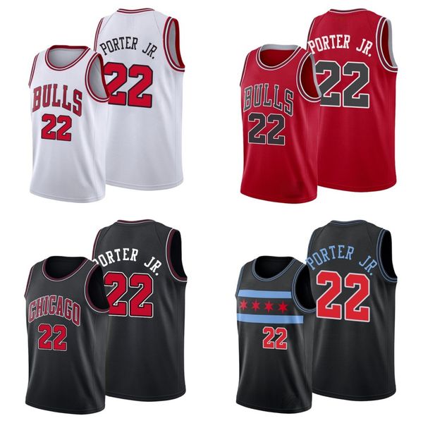 

chicago bulls men otto porter jr. basketball jersey, Black