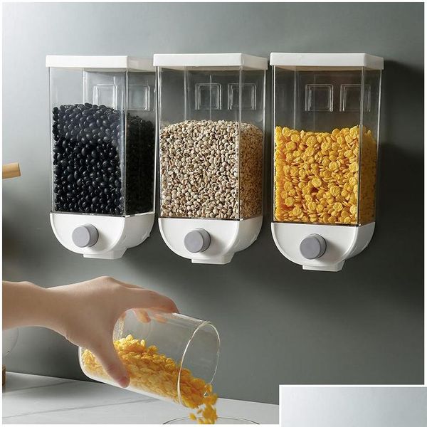 

wall-mounted kitchen multi-grain sealed jars perforated -grade storage boxez grain bbypzh packing2010
