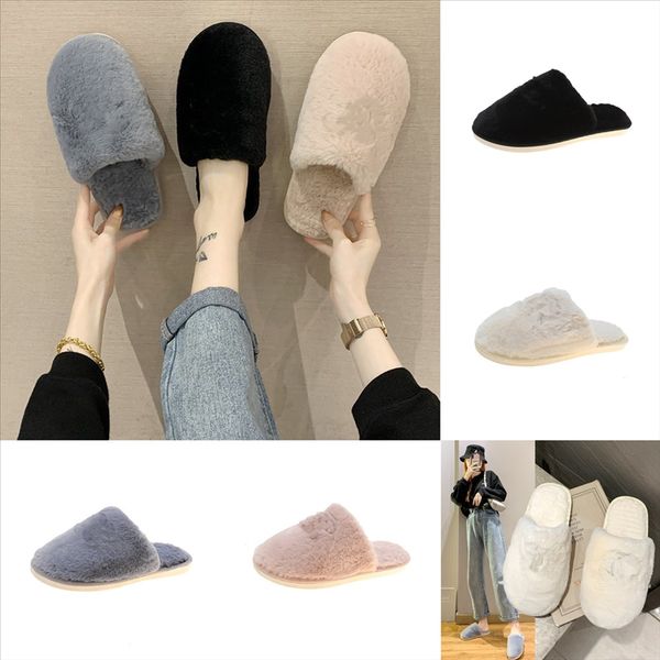 

nckov color winter plush soft indoor cloth slippers women men shoes striped ball bottom universal couple home floor slipper cute warm, Black