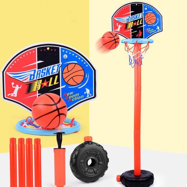 

basketball hoop set adjustable portable basketball stand sport game play set toy indoor outdoor basketball play sets for kids q1214